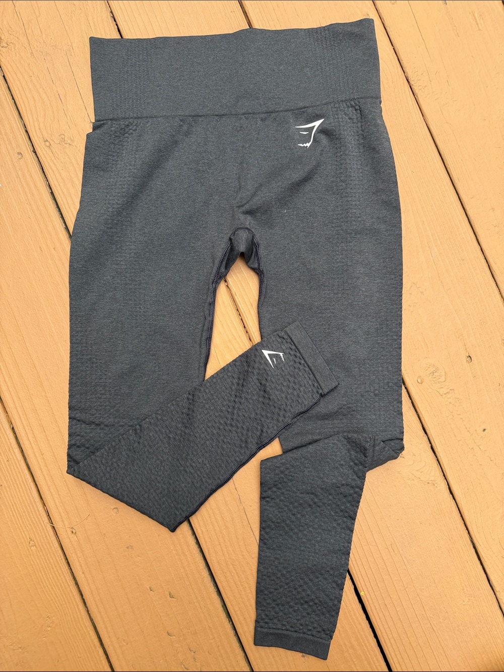 Gymshark Charcoal Gray Seamless High-Waist Leggings